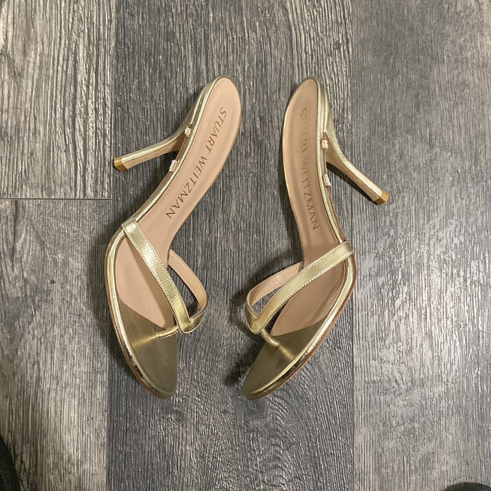 Gold Stuart Weitzman heels - Picture 7 of 7